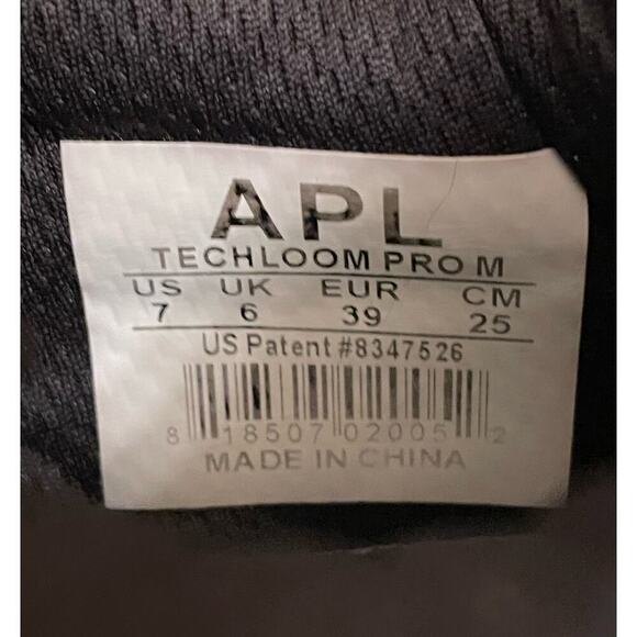 APL TechLoom Pro Running Sneaker Men’s 7 Black / White / Gum Walking Comfort - Picture 15 of 16